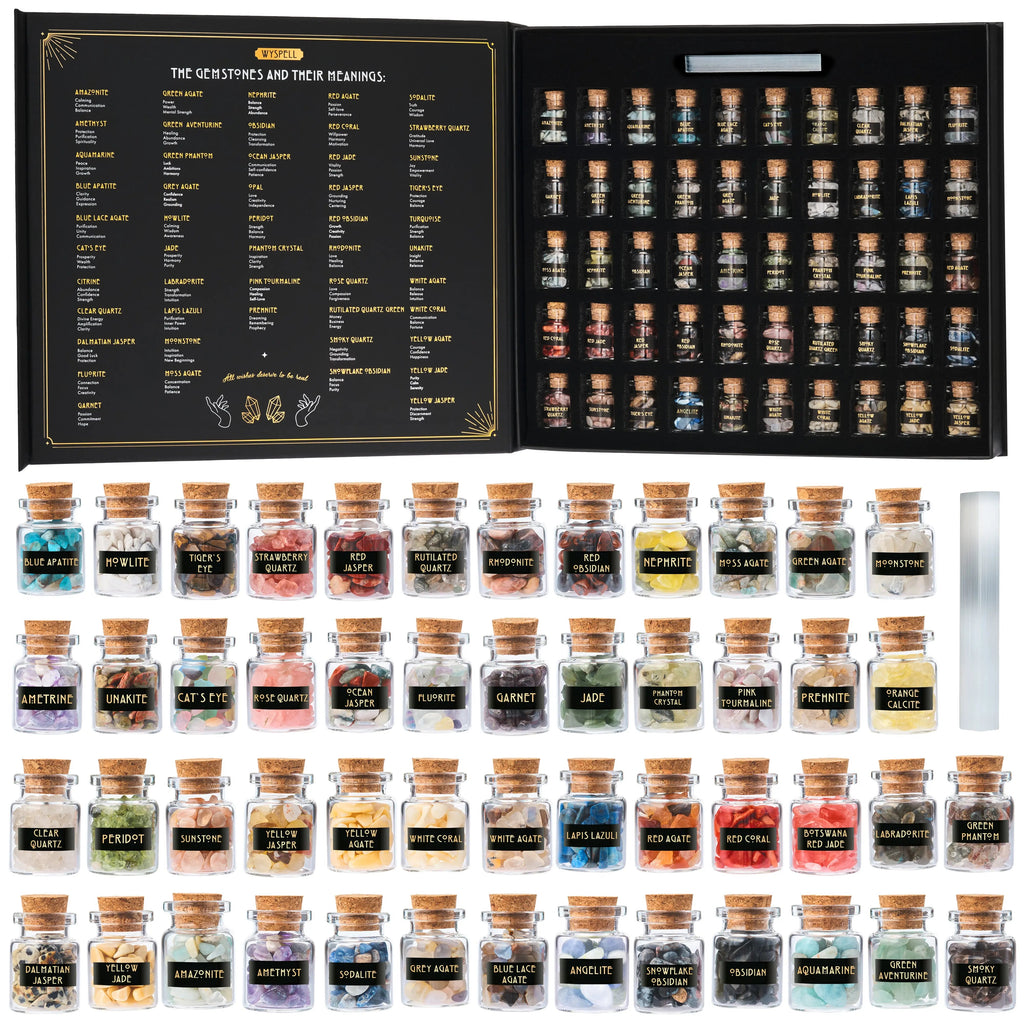 Gemstone Spell Jar Kit — 50 Pieces