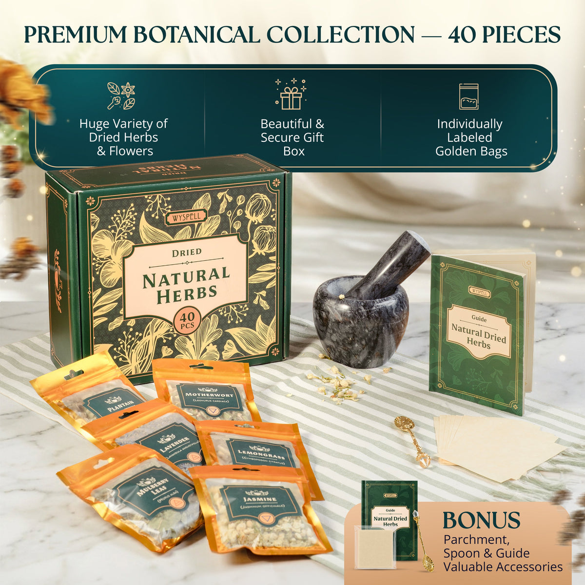 Botanical Herb Kit — 40 Pieces