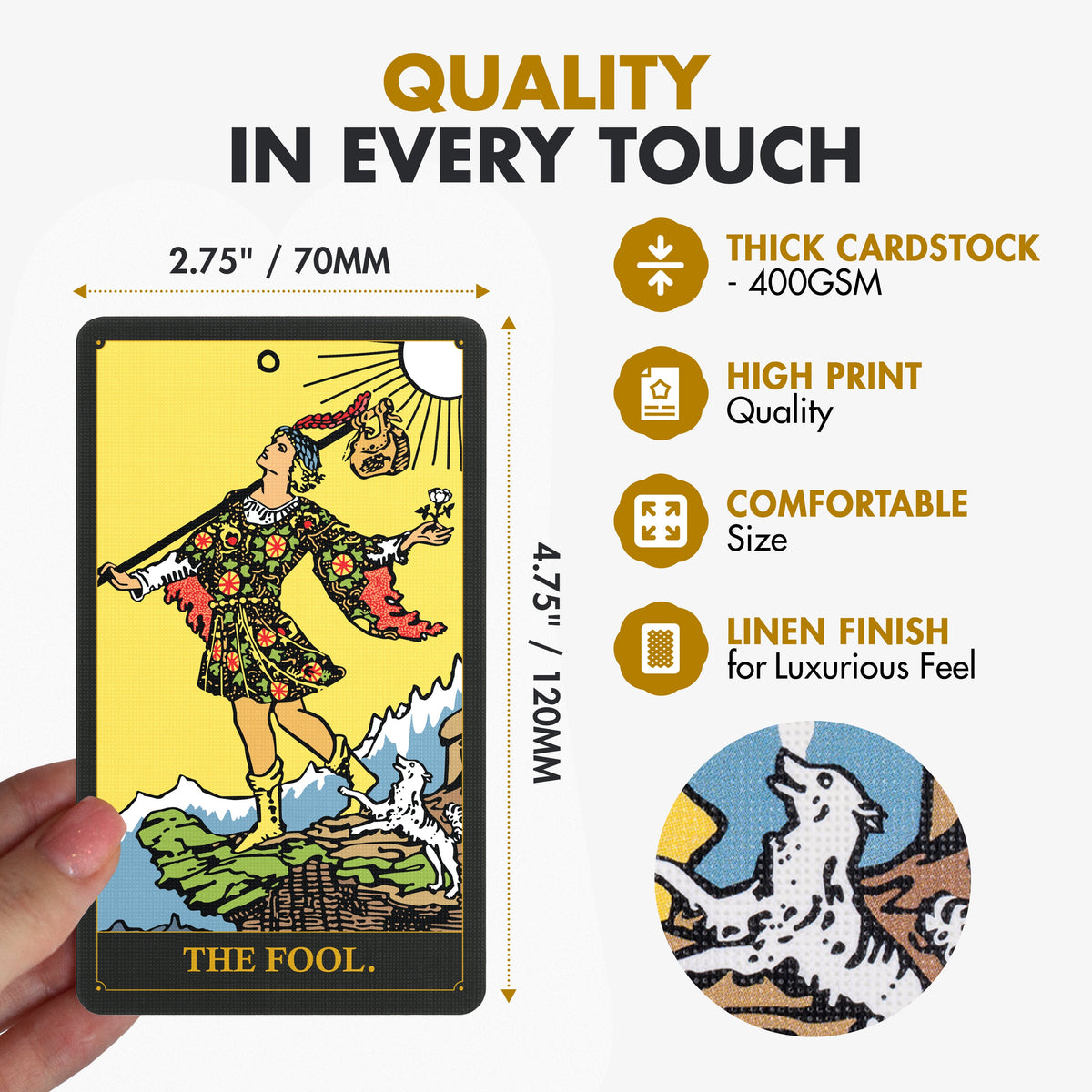 Classic Black Tarot Deck
