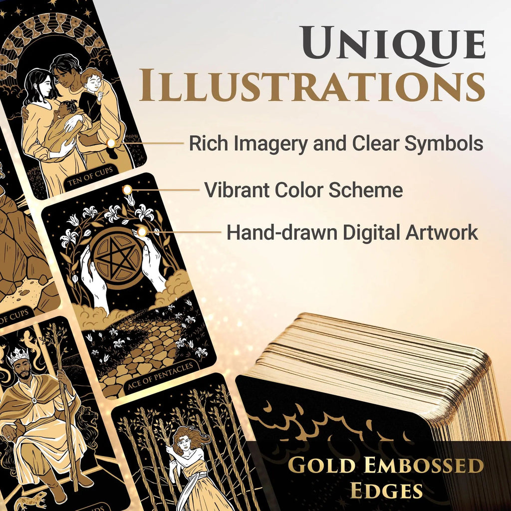 Starlight Gold Tarot Deck