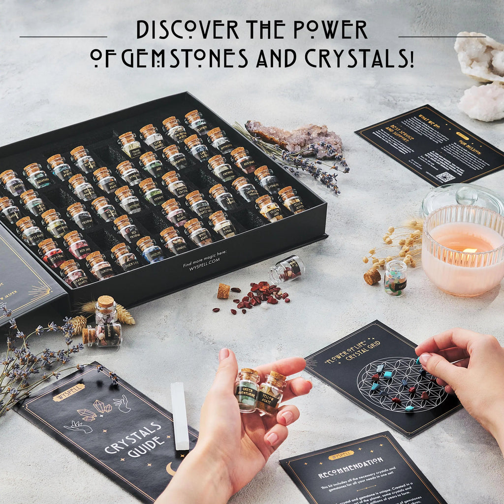 Gemstone Spell Jar Kit — 50 Pieces
