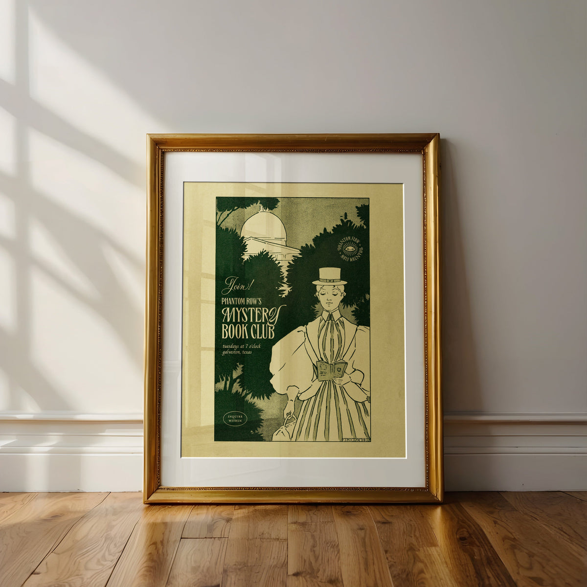 Book Club — Vintage Advertisement Print