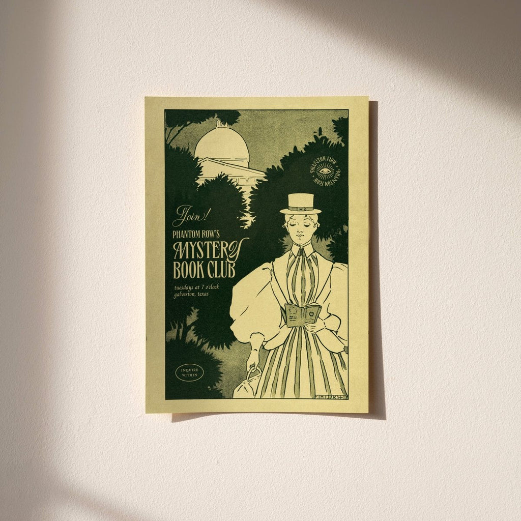 Book Club — Vintage Advertisement Print