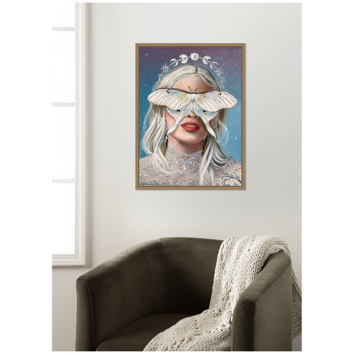 Moon Witch — Framed Canvas