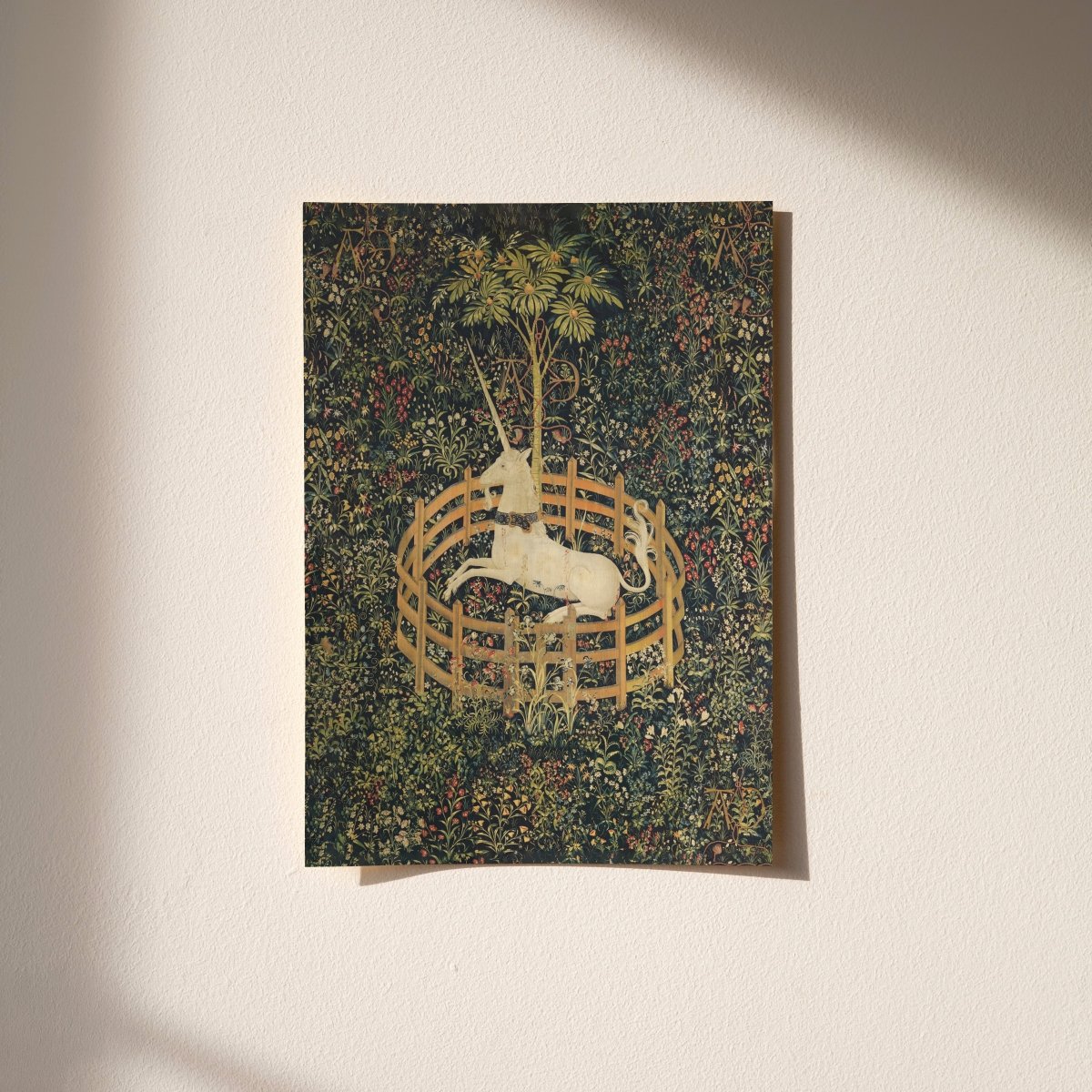 The Unicorn Rests — Medieval Fantasy Print