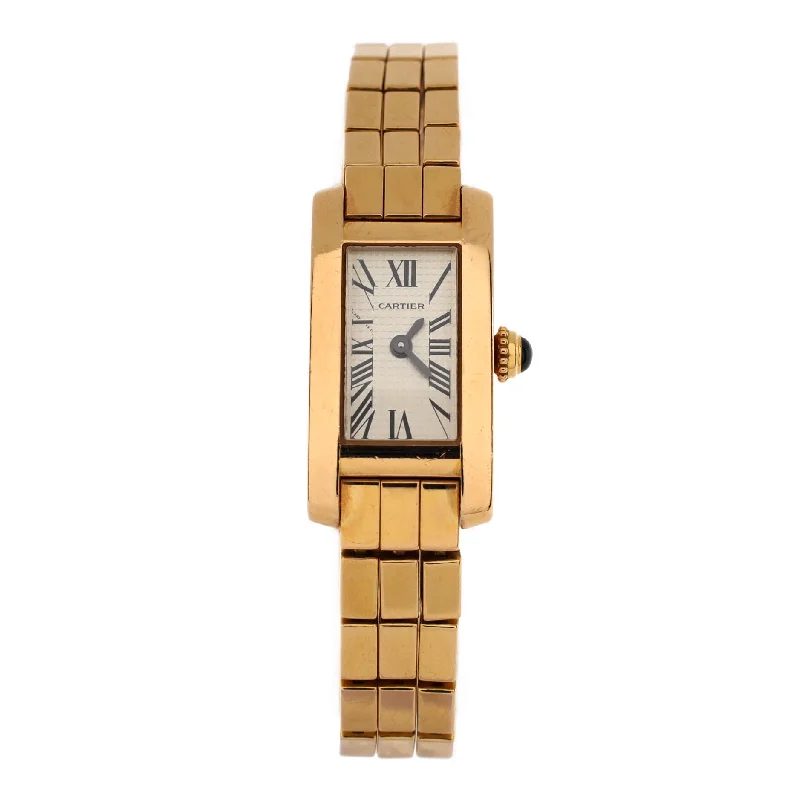 best luxury watches for men   Tank Allongee Laniere Quartz Watch Rose Gold 14