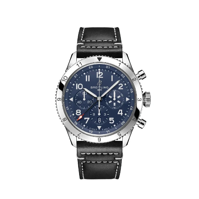 classic pocket watches for collectors   Breitling Super AVI B04 Chronograph GMT 46 Tribute to Vought F4U Corsair AB04451A1C1X1
