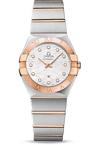 elegant dress watches for formal events Omega Constellation Quartz 27 mm Watch - 27.0 mm Steel And Red Gold Case - 18K Red Gold Bezel - Mother-Of-Pearl Diamond Dial - Steel Bracelet - 123.20.27.60.55.006 elegant dress watches for formal events Omega Constellation Quartz 27 mm Watch - 27.0 mm Steel And Red Gold Case - 18K Red Gold Bezel - Mother-Of-Pearl Diamond Dial - Steel Bracelet - 123.20.27.60.55.006