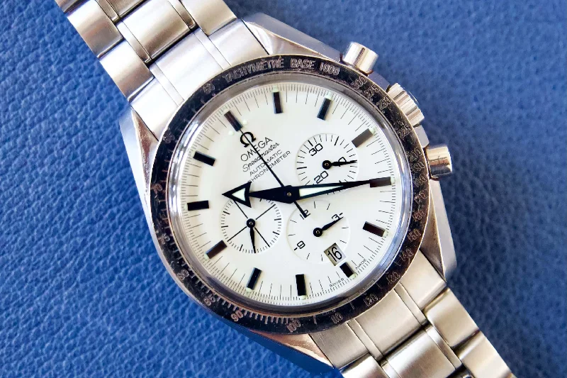 minimalistic watches for men with leather bands   SOLD OUT: Omega Speedmaster Broad Arrow 1957 Column Wheel Automatic Chronograph 3551.20 42MM Automatic