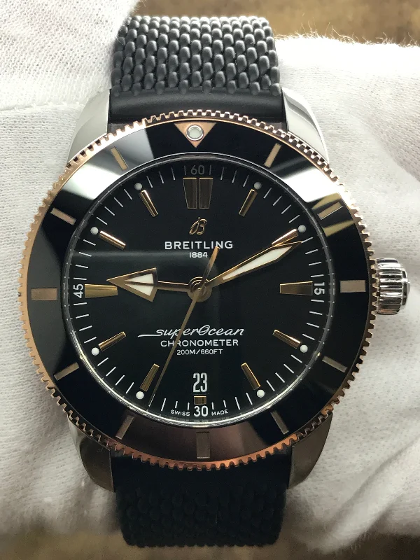 classic pocket watches for collectors   Breitling Superocean Heritage B20 UB2030 Black Dial Automatic Men's Watch