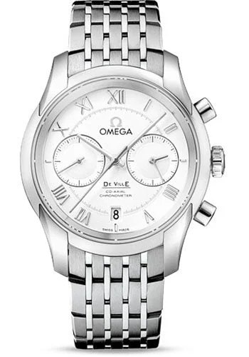 minimalistic watches for men with leather bands Omega De Ville Co-Axial Chronograph Watch - 42 mm Steel Case - Silver Dial - 431.10.42.51.02.001 minimalistic watches for men with leather bands Omega De Ville Co-Axial Chronograph Watch - 42 mm Steel Case - Silver Dial - 431.10.42.51.02.001