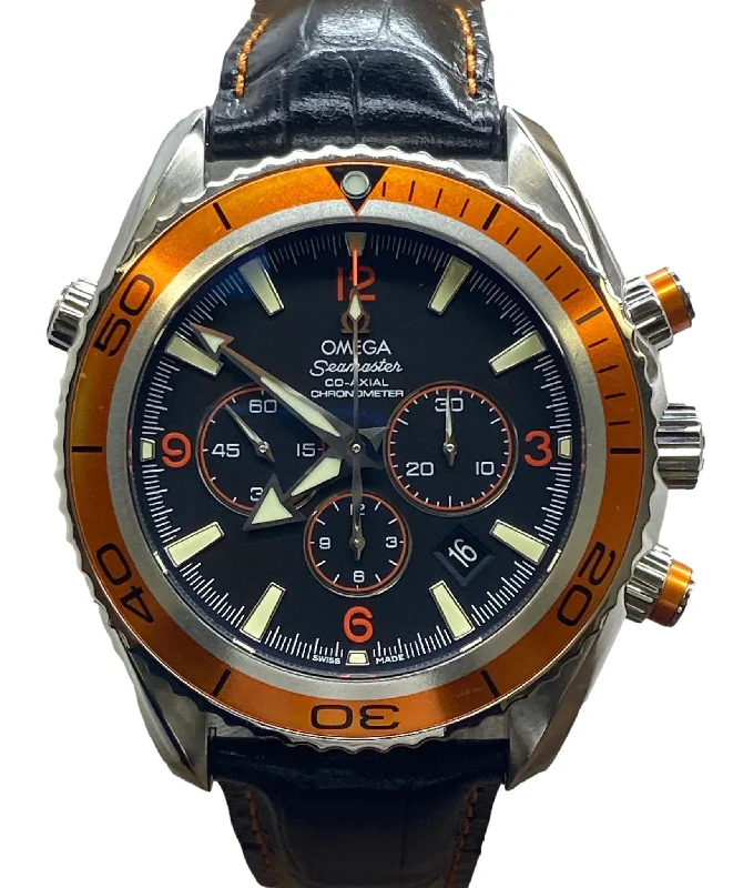 minimalistic watches for men with leather bands Omega Seamaster Planet Ocean Chronograph 45,5mm 2918.50.82 Black Dial Automatic Men's Watch minimalistic watches for men with leather bands Omega Seamaster Planet Ocean Chronograph 45,5mm 2918.50.82 Black Dial Automatic Men's Watch
