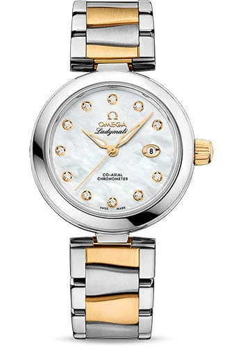best luxury watches for men Omega De Ville Ladymatic Omega Co-Axial Watch - 34 mm Steel Case - White Diamond Dial - Steel And Yellow Gold Bracelet - 425.20.34.20.55.003 best luxury watches for men Omega De Ville Ladymatic Omega Co-Axial Watch - 34 mm Steel Case - White Diamond Dial - Steel And Yellow Gold Bracelet - 425.20.34.20.55.003