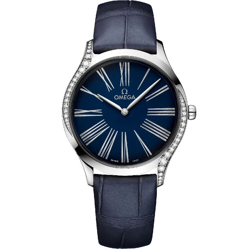 Formal watches for evening events   Omega De Ville Trésor 36mm steel on leather strap