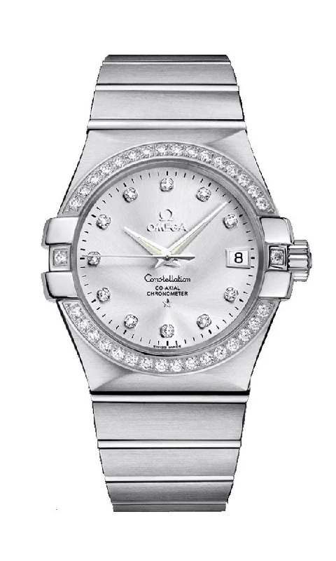 women’s watches with interchangeable bands Omega Constellation Steel & Diamond Automatic Womens Watch Silver Dial Date 123.15.35.20.52.001 women’s watches with interchangeable bands Omega Constellation Steel & Diamond Automatic Womens Watch Silver Dial Date 123.15.35.20.52.001