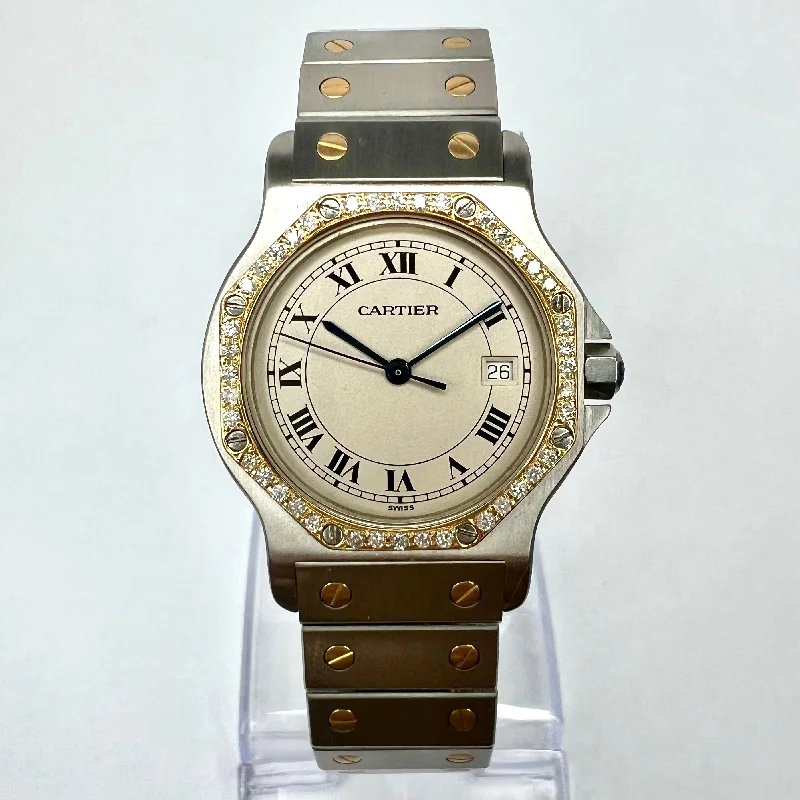 Watches for special occasions CARTIER SANTOS OCTAGON 31mm Quartz 2 Tone 0.38TCW Diamond Watch
NEW Model Watches for special occasions CARTIER SANTOS OCTAGON 31mm Quartz 2 Tone 0.38TCW Diamond Watch
NEW Model