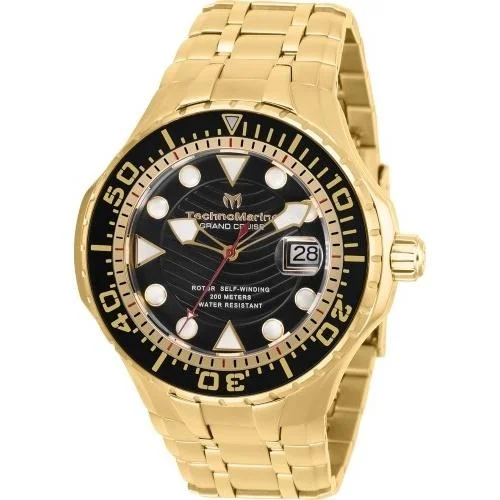stylish watches for casual wear   TechnoMarine Men's TM-118074 Cruise Blue Leather Watch