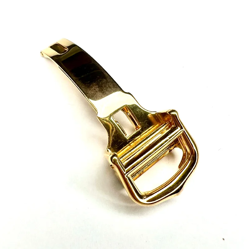 Luxury quartz watches with high-end movements   CARTIER GoldPlated Deployment 14mm buckle