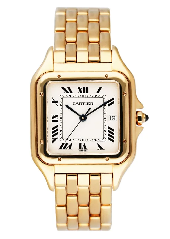 Vintage style quartz watches   Cartier Panthere Large W25014B9 18K Yellow Gold Mens Watch