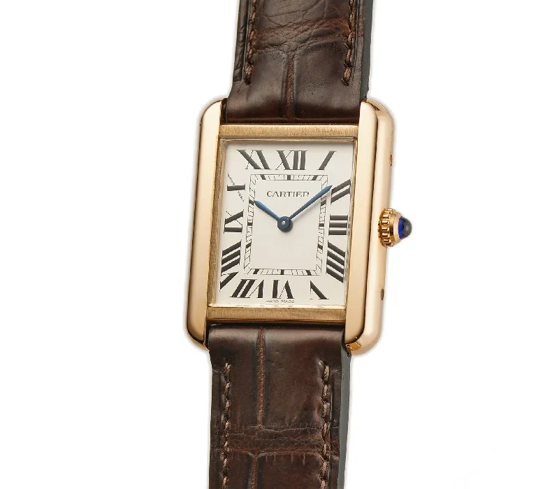 Watches with a classic look   24mm Ladies Tank Solo 18k RG 2018