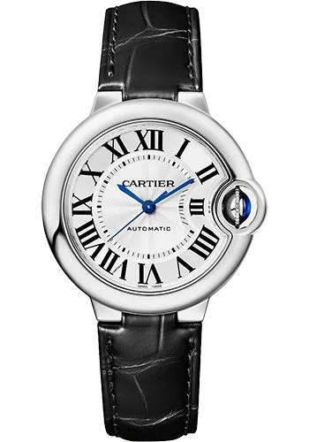 Watches for special occasions Cartier Ballon Bleu de Cartier Watch - 33 mm Steel Case - Silvered Opaline Dial - Black Alligator Strap - WSBB0030 Watches for special occasions Cartier Ballon Bleu de Cartier Watch - 33 mm Steel Case - Silvered Opaline Dial - Black Alligator Strap - WSBB0030