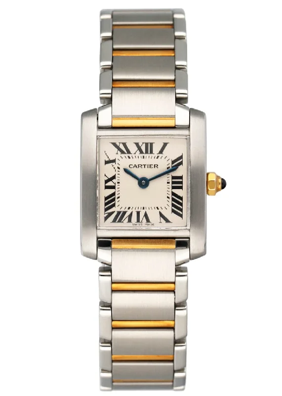Watches with a stylish look   Cartier Tank Francaise W51007Q4 Two-Tone Ladies Watch